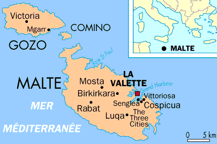 carte de Malte