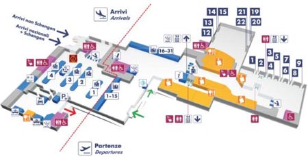 Plan Aéroport Rome-Ciampino
