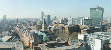 La ville de Manchester au Royaume Uni