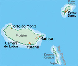 carte du Madère