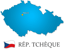 carte de la République Tchèque