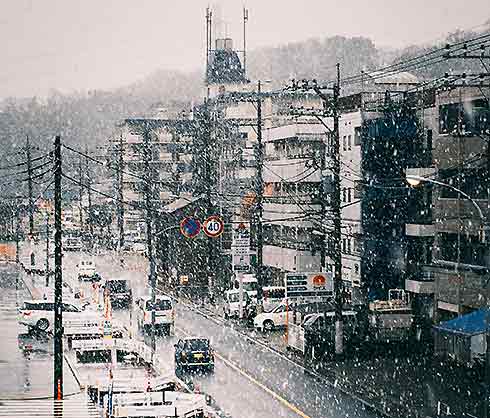 Conduire en hiver au Japon